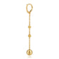 Gabriel & Co. 14K Yellow Plain Gold Bujukan Ball Leverback Drop Earrings