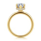 Gabriel & Co. Rainah 14K Yellow Gold Hidden Halo Marquise Diamond Engagement Ring 13x6.5 semi .15ctw