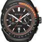 Bulova Black Dial Leather Strap Racer Chronograph 98B428