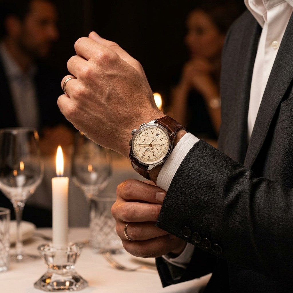 Breitling Premier B01 Chronograph 42 — Cream Dial — lifestyle