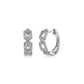 Gabriel & Co. 14K White Gold Layered 10mm Diamond Huggies .36CTW