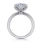 Gabriel & Co. Emma - 14K White Gold Round Solitaire Engagement Ring 2.75CTR CZ