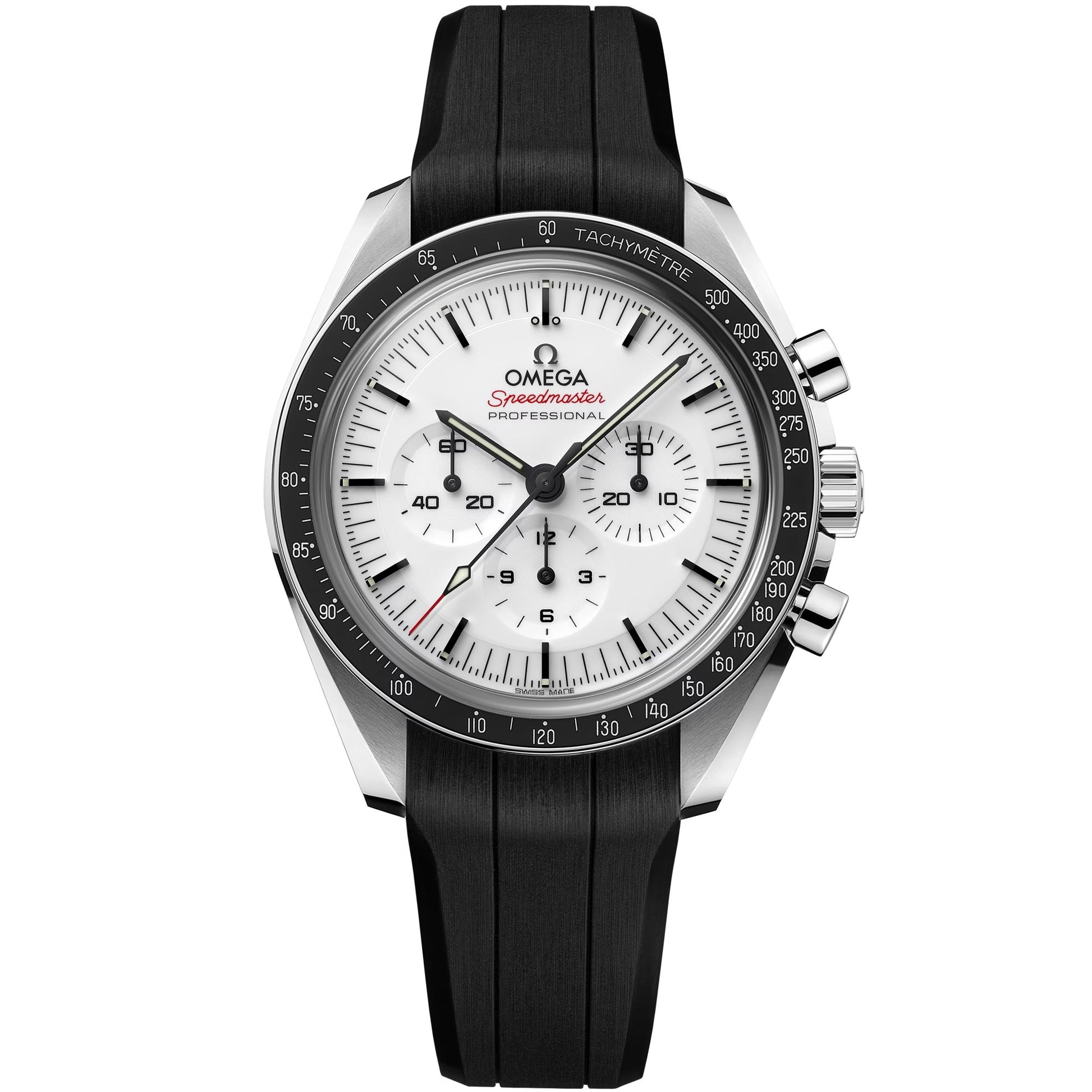Omega Speedmaster Moonwatch Professional 42 mm — Steel on Rubber Strap