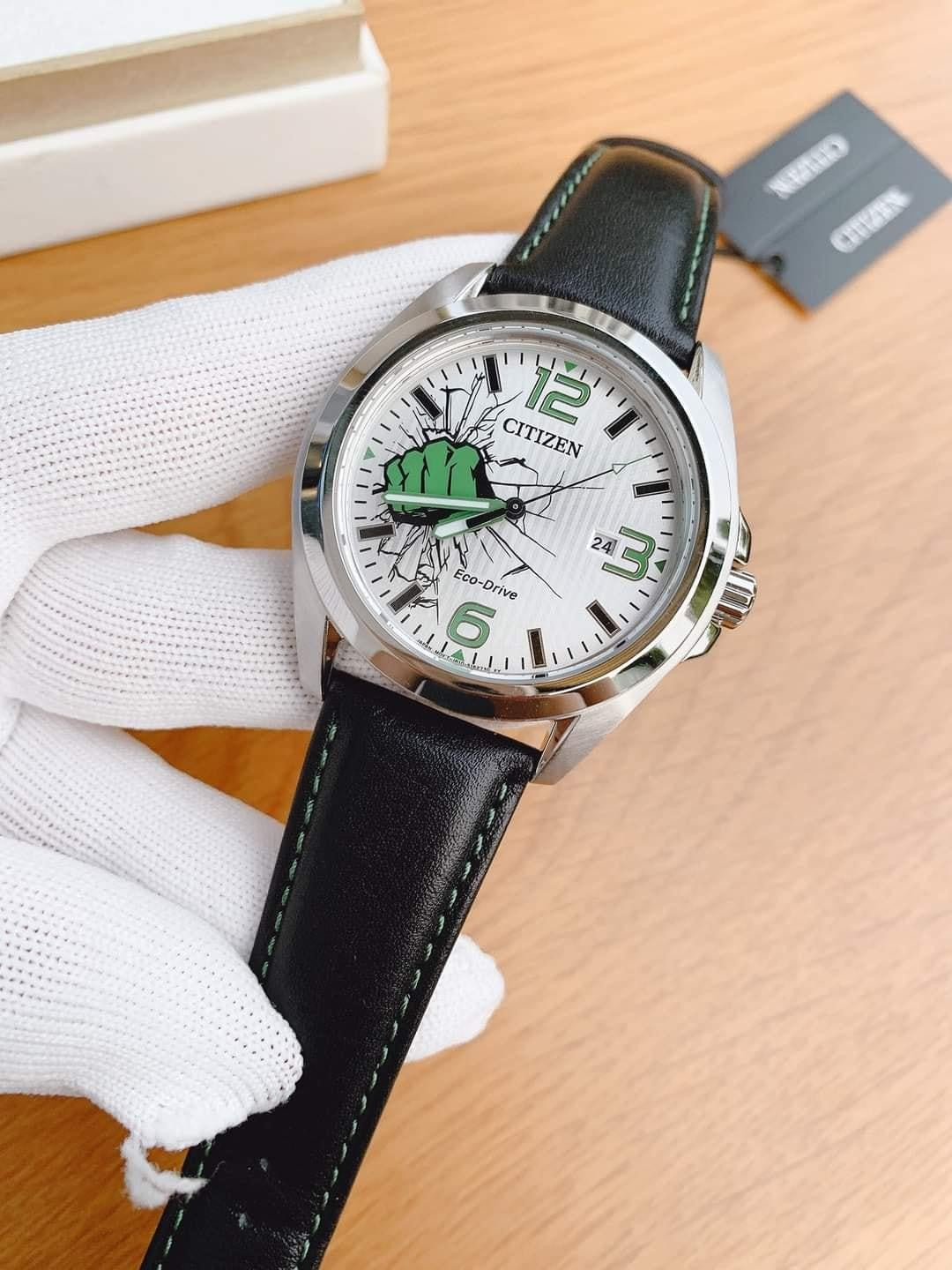 Citizen Eco Hulk Watch Leath AW143124W