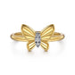 Gabriel & Co. Butterfly - 14K Yellow Gold Diamond Cut Butterfly Ring .03CTW SZ 6.5