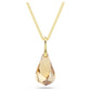 Energic pendant Brown, Gold-tone plated
