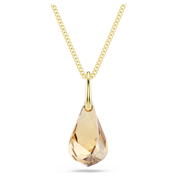 Energic pendant Brown, Gold-tone plated