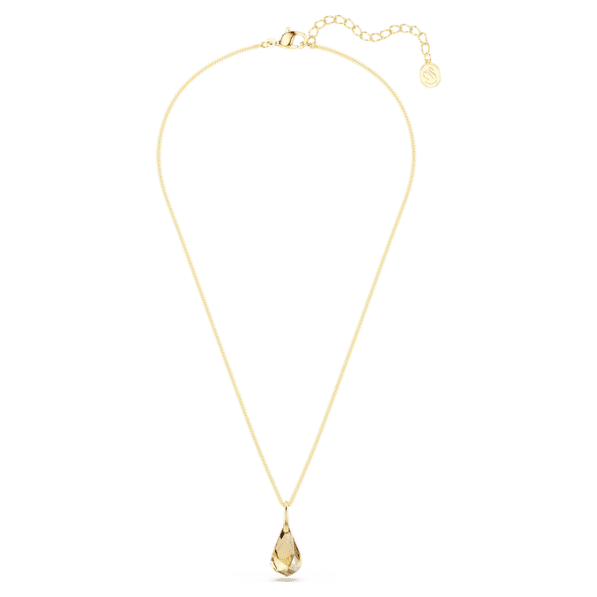 Energic pendant Brown, Gold-tone plated