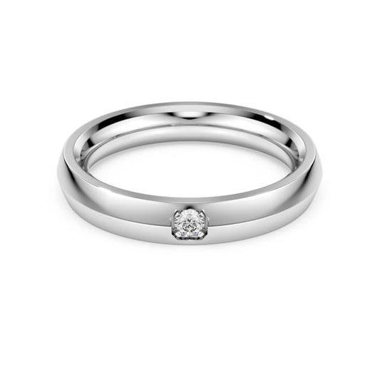 Eternity band ring Lab-grown diamonds 0.05 ct tw, 14K white gold