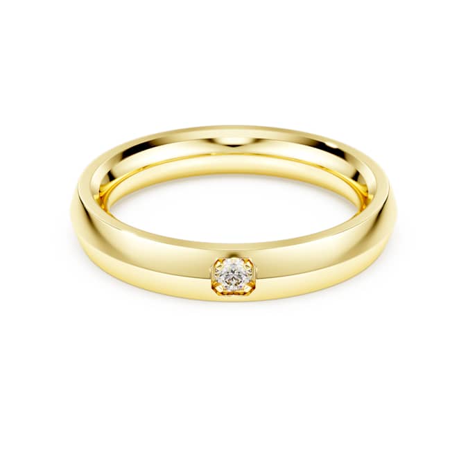 Eternity band ring Lab-grown diamonds 0.05 ct tw, 14K yellow gold