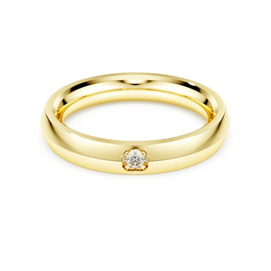 Eternity band ring Lab-grown diamonds 0.05 ct tw, 14K yellow gold