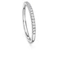 Eternity band ring Lab-grown diamonds 0.2 ct tw, Round shape, Sterling silver