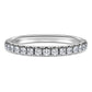 Eternity band ring Lab-grown diamonds 0.4 ct tw, Round shape, 14K white gold