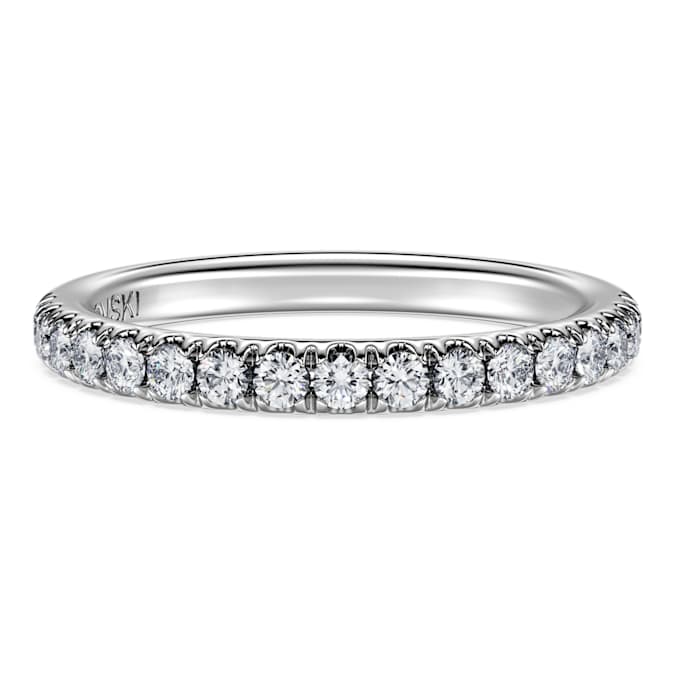 Eternity band ring Lab-grown diamonds 0.4 ct tw, Round shape, 14K white gold