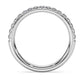 Eternity band ring Lab-grown diamonds 0.4 ct tw, Round shape, 14K white gold