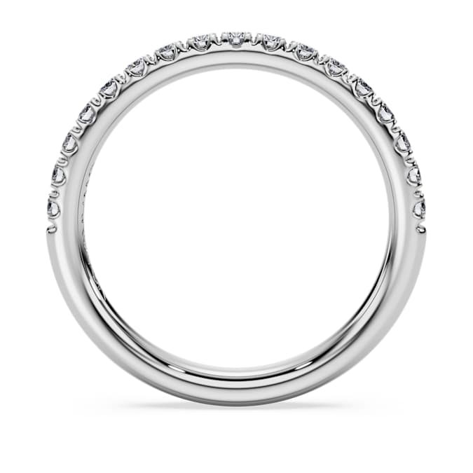Eternity band ring Lab-grown diamonds 0.4 ct tw, Round shape, 14K white gold