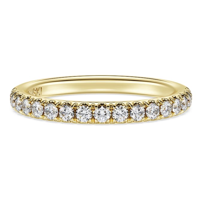 Eternity band ring Lab-grown diamonds 0.4 ct tw, Round shape, 14K yellow gold