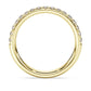 Eternity band ring Lab-grown diamonds 0.4 ct tw, Round shape, 14K yellow gold