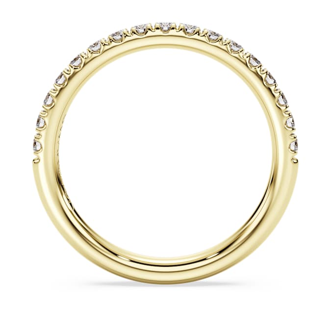 Eternity band ring Lab-grown diamonds 0.4 ct tw, Round shape, 14K yellow gold