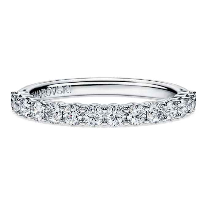 Eternity band ring Lab-grown diamonds 0.5 ct tw, Round shape, 14K white gold