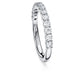 Eternity band ring Lab-grown diamonds 0.5 ct tw, Round shape, 14K white gold