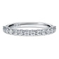 Eternity band ring Lab-grown diamonds 0.5 ct tw, Round shape, 14K white gold