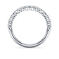 Eternity band ring Lab-grown diamonds 0.5 ct tw, Round shape, 14K white gold