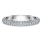 Eternity band ring Lab-grown diamonds 0.75 ct tw, Round shape, 14K white gold