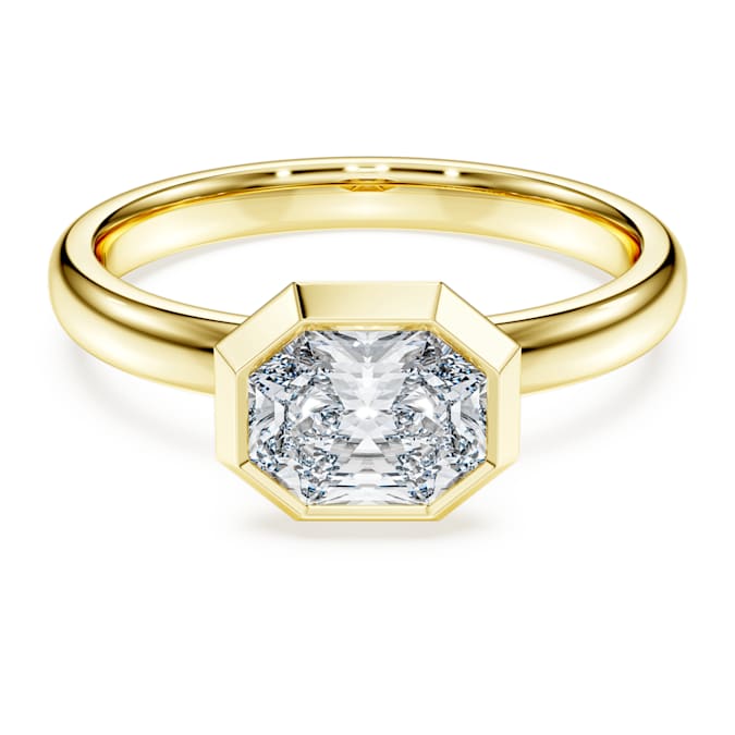 Eternity bezel ring Lab-grown diamonds 1.0 ct tw, Octagon shape, 14K yellow gold