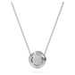 Eternity halo solitaire pendant Lab-grown diamonds 0.59 ct tw, Round shape, 14K white gold