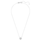 Eternity halo solitaire pendant Lab-grown diamonds 1 ct tw, Round shape, 14K white gold
