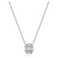 Eternity pendant Lab-grown diamonds 0.5 ct tw, Octagon shape, 14K white gold