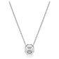 Eternity pendant Lab-grown diamonds 0.5 ct tw, Octagon shape, 14K white gold