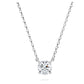 Eternity pendant Lab-grown diamonds 0.5 ct tw, Round shape, Sterling silver