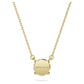 Eternity solitaire pendant Lab-grown diamonds 1 ct tw, Round shape, 14K yellow gold