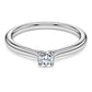 Eternity solitaire ring Lab-grown diamonds 0.25 ct tw, Round shape, Sterling silver