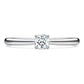 Eternity solitaire ring Lab-grown diamonds 0.25 ct tw, Round shape, Sterling silver