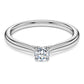Eternity solitaire ring Lab-grown diamonds 0.25 ct tw, Round shape, Sterling silver