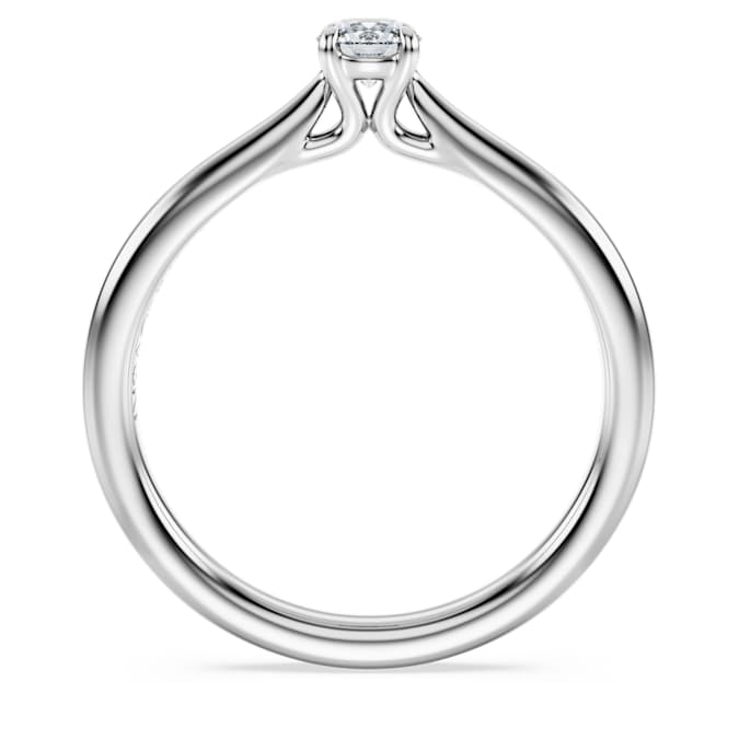 Eternity solitaire ring Lab-grown diamonds 0.25 ct tw, Round shape, Sterling silver