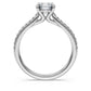 Eternity solitaire ring Lab-grown diamonds 1.2 ct tw, Round shape, 14K white gold