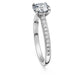 Eternity solitaire ring Lab-grown diamonds 1.2 ct tw, Round shape, 14K white gold