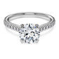 Eternity solitaire ring Lab-grown diamonds 1.7 ct tw, Round shape, 14K white gold