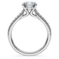 Eternity solitaire ring Lab-grown diamonds 1.7 ct tw, Round shape, 14K white gold