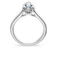 Eternity solitaire ring Lab-grown diamonds 2 ct tw, Pear shape, 14K white gold
