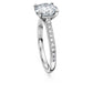 Eternity solitaire ring Lab-grown diamonds 2.2 ct tw, Round shape, 14K white gold
