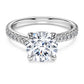 Eternity solitaire ring Lab-grown diamonds 2.25 ct tw, Round shape, 14K white gold