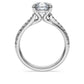 Eternity solitaire ring Lab-grown diamonds 2.25 ct tw, Round shape, 14K white gold