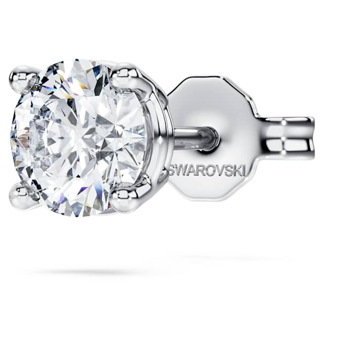 Eternity stud earring Lab-grown diamonds 0.5 ct tw, Single, Round shape, 14K white gold