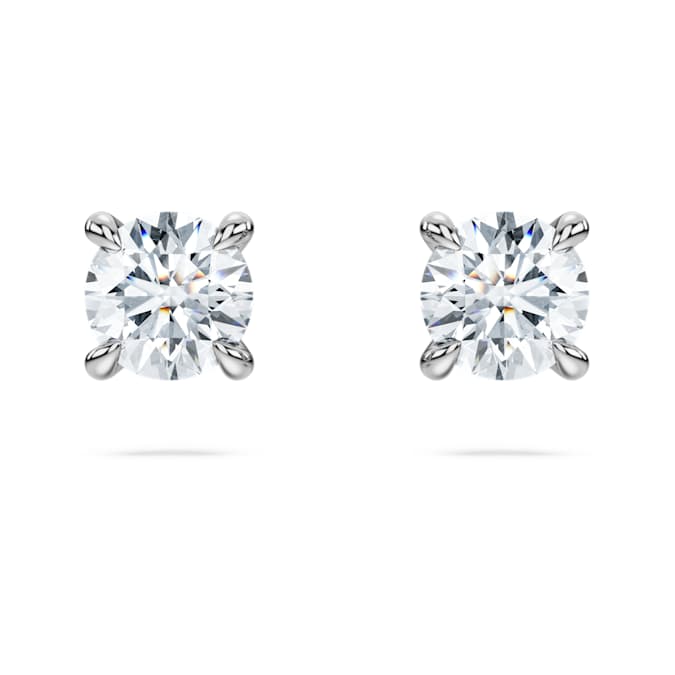 Eternity stud earrings Lab-grown diamonds 0.52 ct tw, Round shape, Sterling silver
