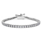 Eternity Tennis bracelet Lab-grown diamonds 3 ct tw, Round shape, 14K white gold